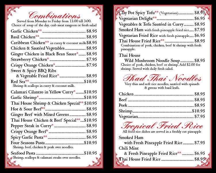 Yangtse Taste of Thai Menu image 4